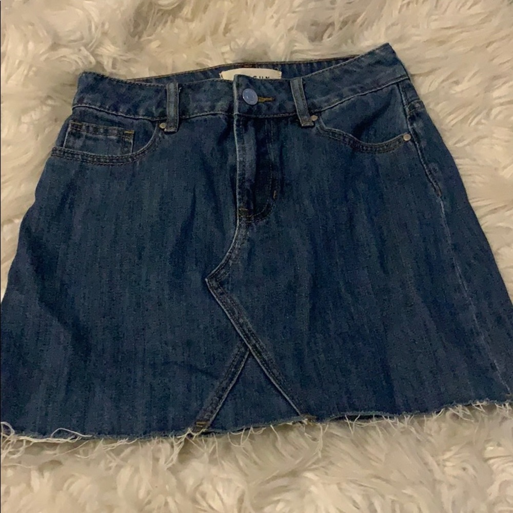 pacsun jean skirt